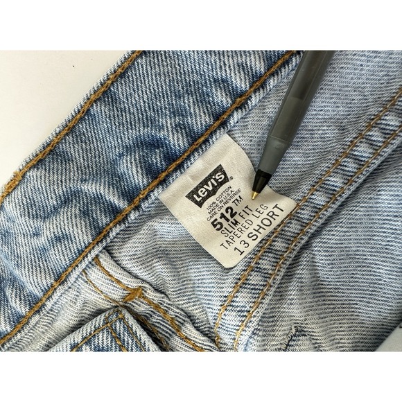 VTG Levi's 512 Jeans Womens 13 Short 28x28 Blue Tapered Leg High Rise Denim 90s - Picture 9 of 15